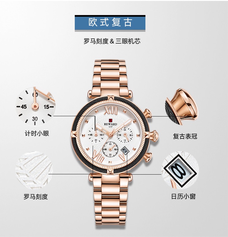 多功能運(yùn)動(dòng)女士手表代工定制